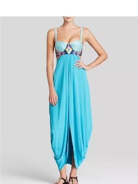 Mara Hoffman Maxi Dress with Aztec Print Bodice